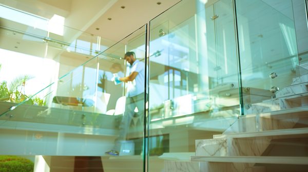 Entretien facile de votre garde corps en verre